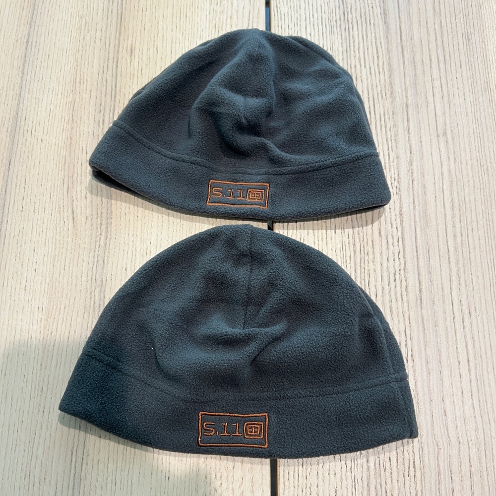 lots of two 5.11 Tactical Fleece Beanie charcoal One Size Fits Most cold outdoor